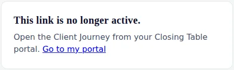 This link is no longer active, with a link back to the portal.